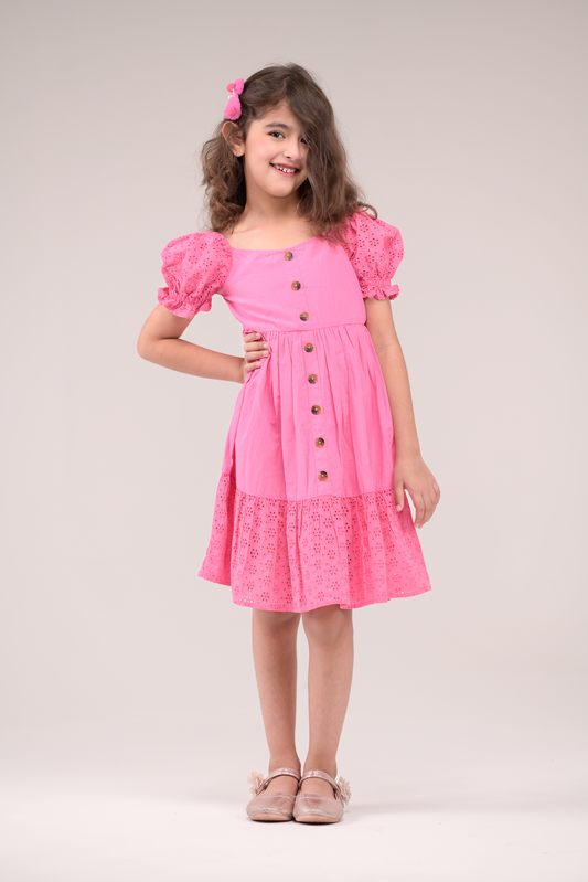 Schiffli embroidery Dress