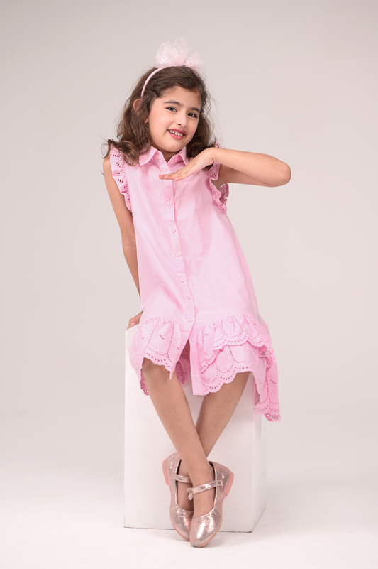 Elegant adorned dress with intricate embroidery