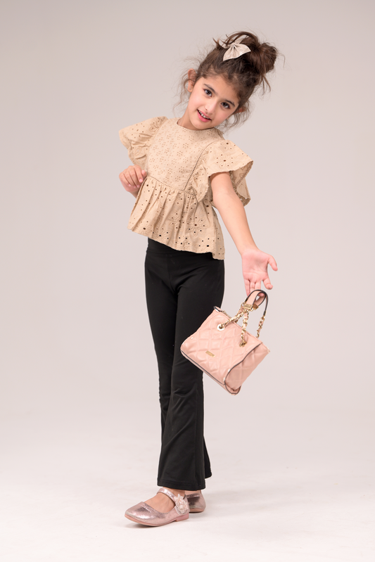 Top with delicate schiffli