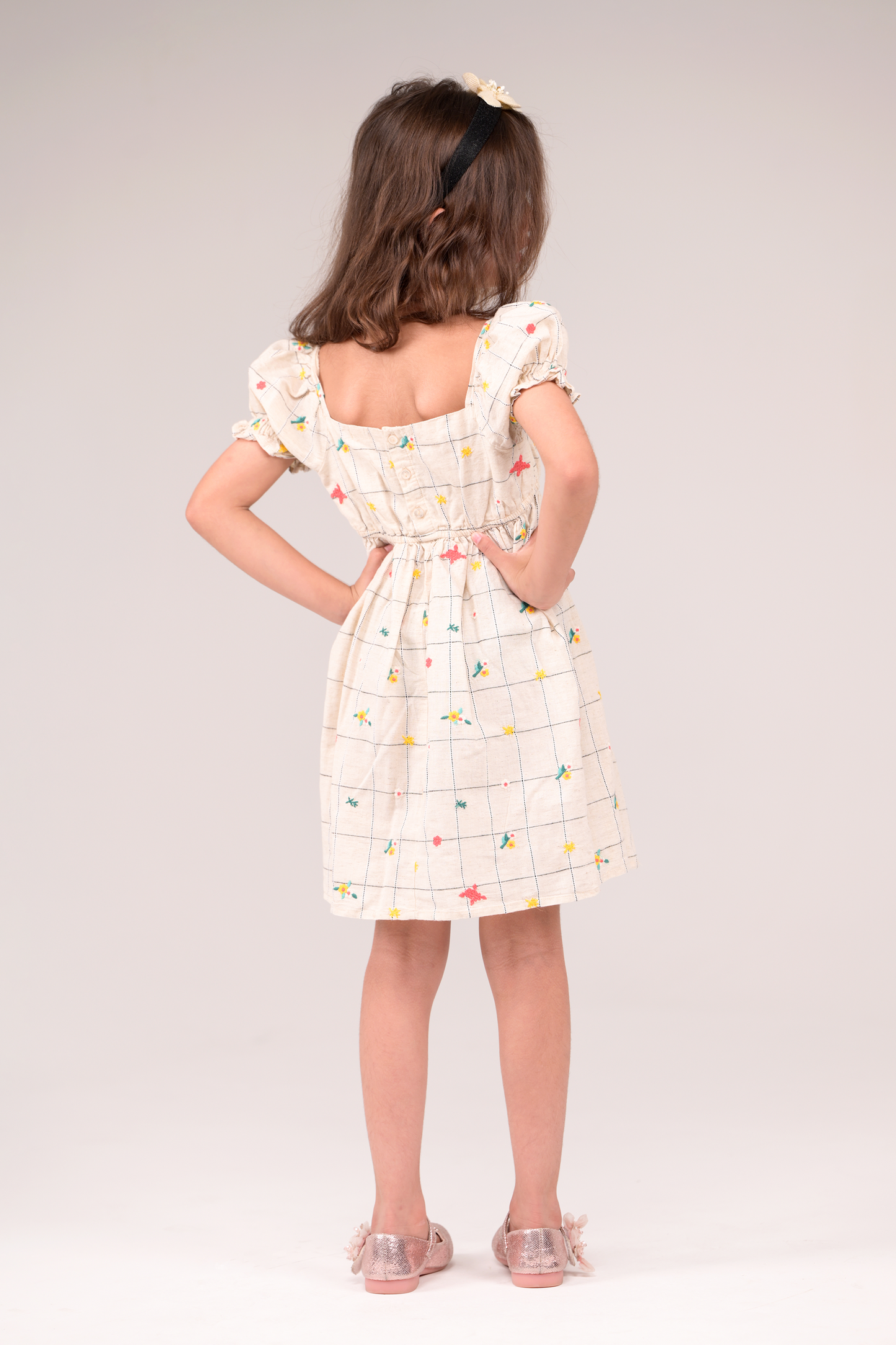 Cotton-linen dress