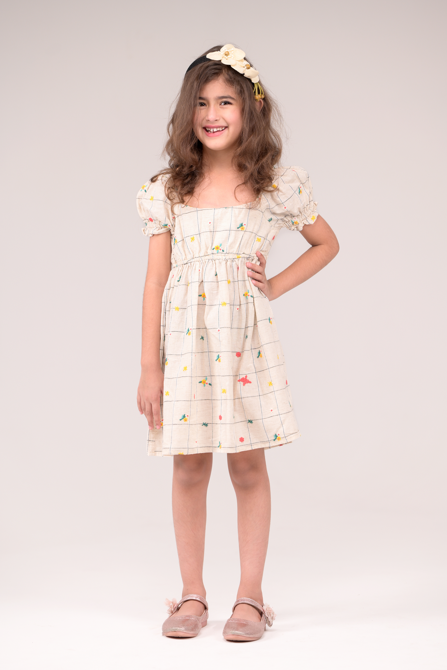 Cotton-linen dress
