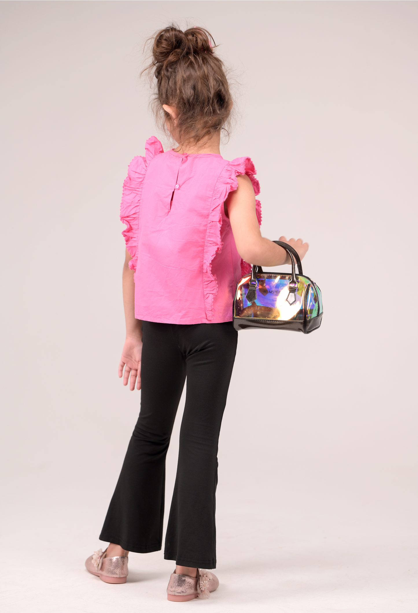 Top with elegant front embroidery and delicate lace details