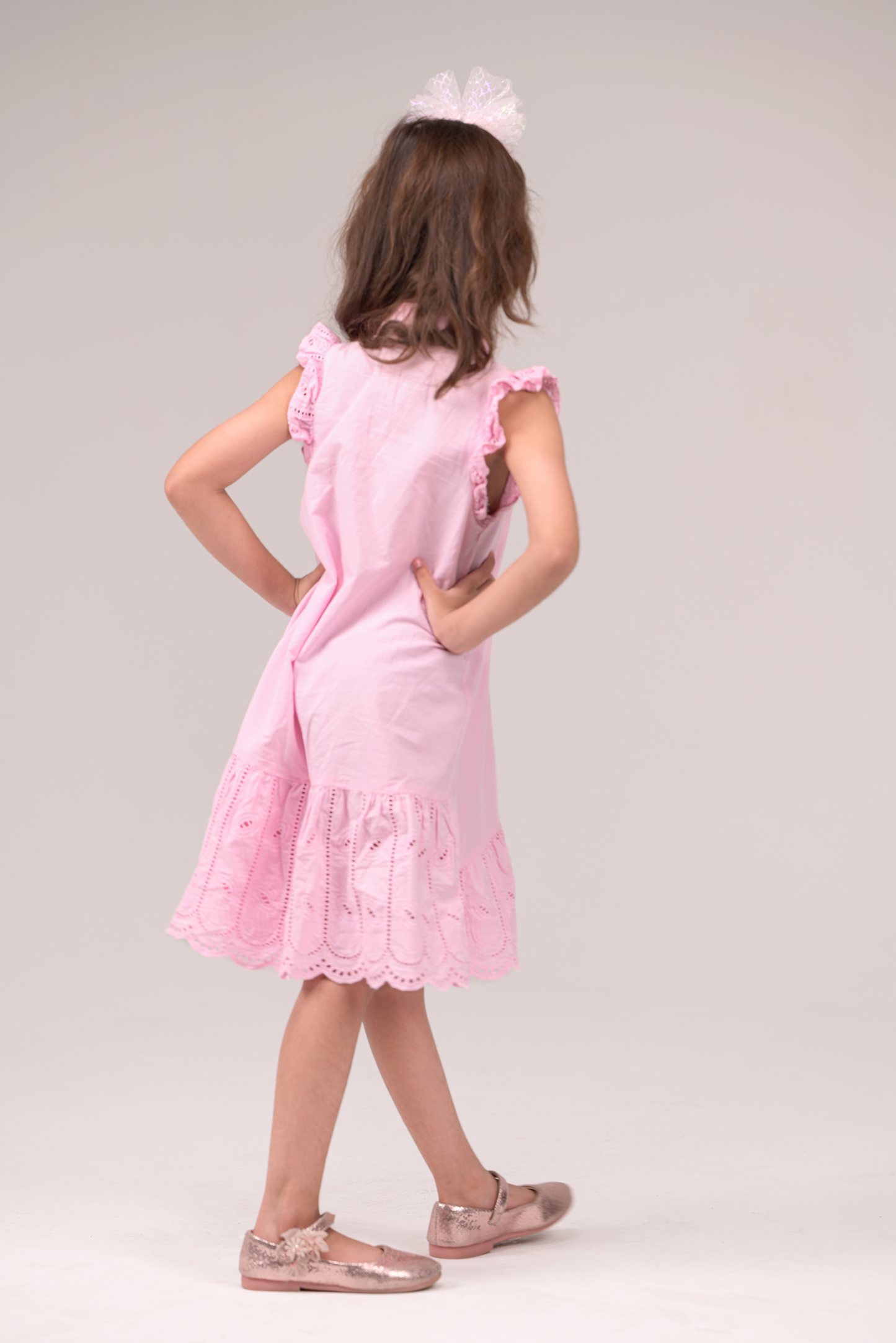 Elegant adorned dress with intricate embroidery