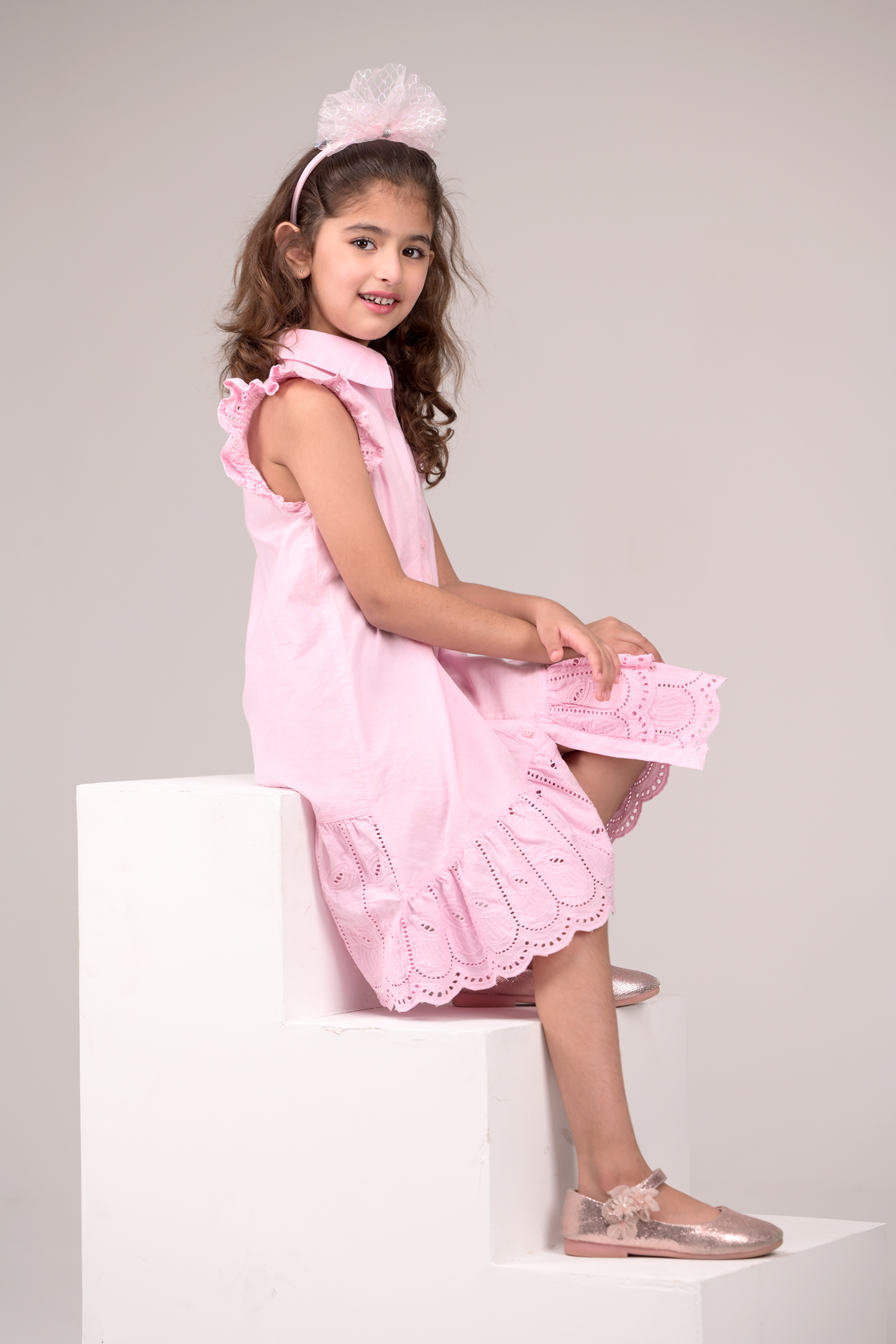 Elegant adorned dress with intricate embroidery