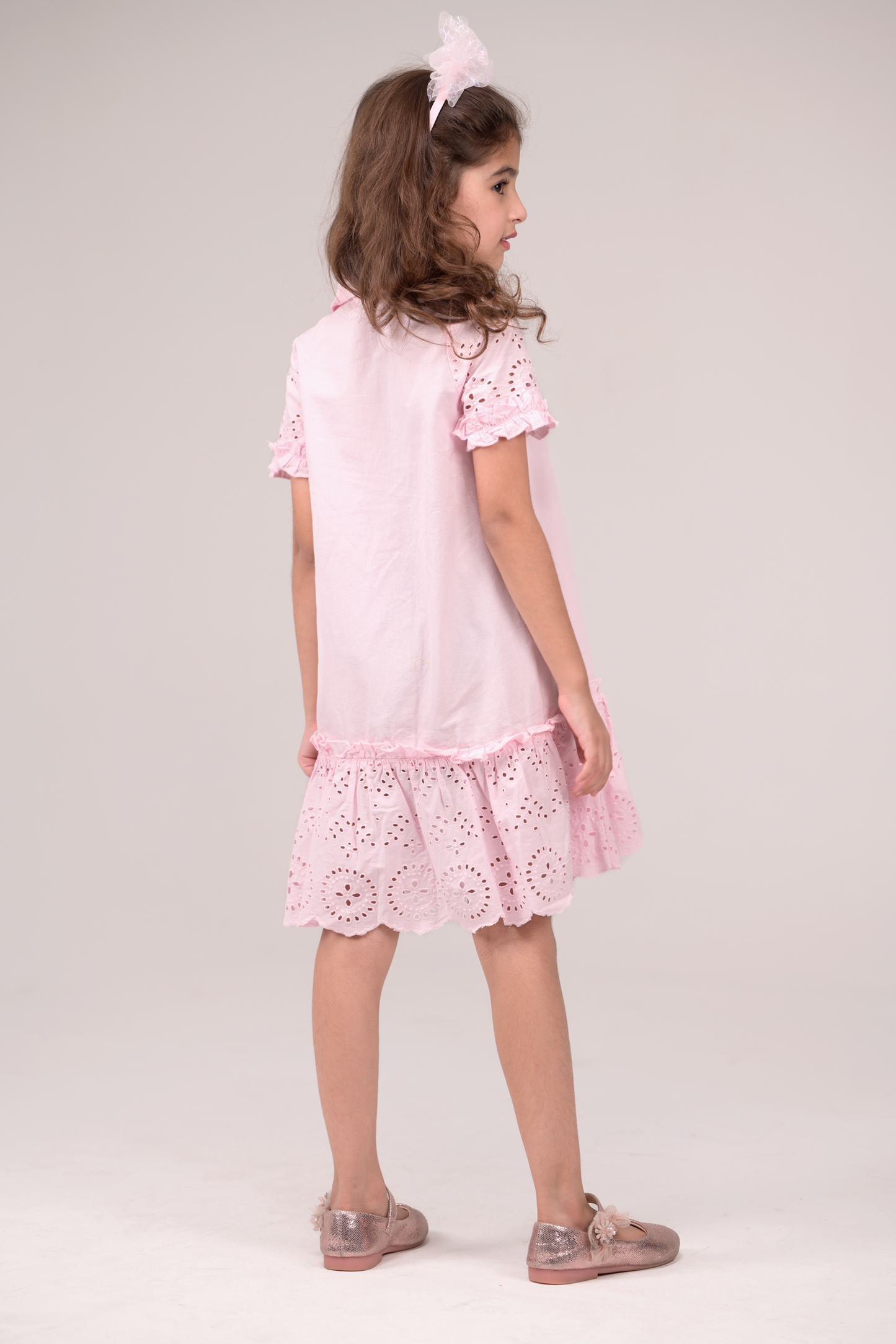 Collared full button-down frock