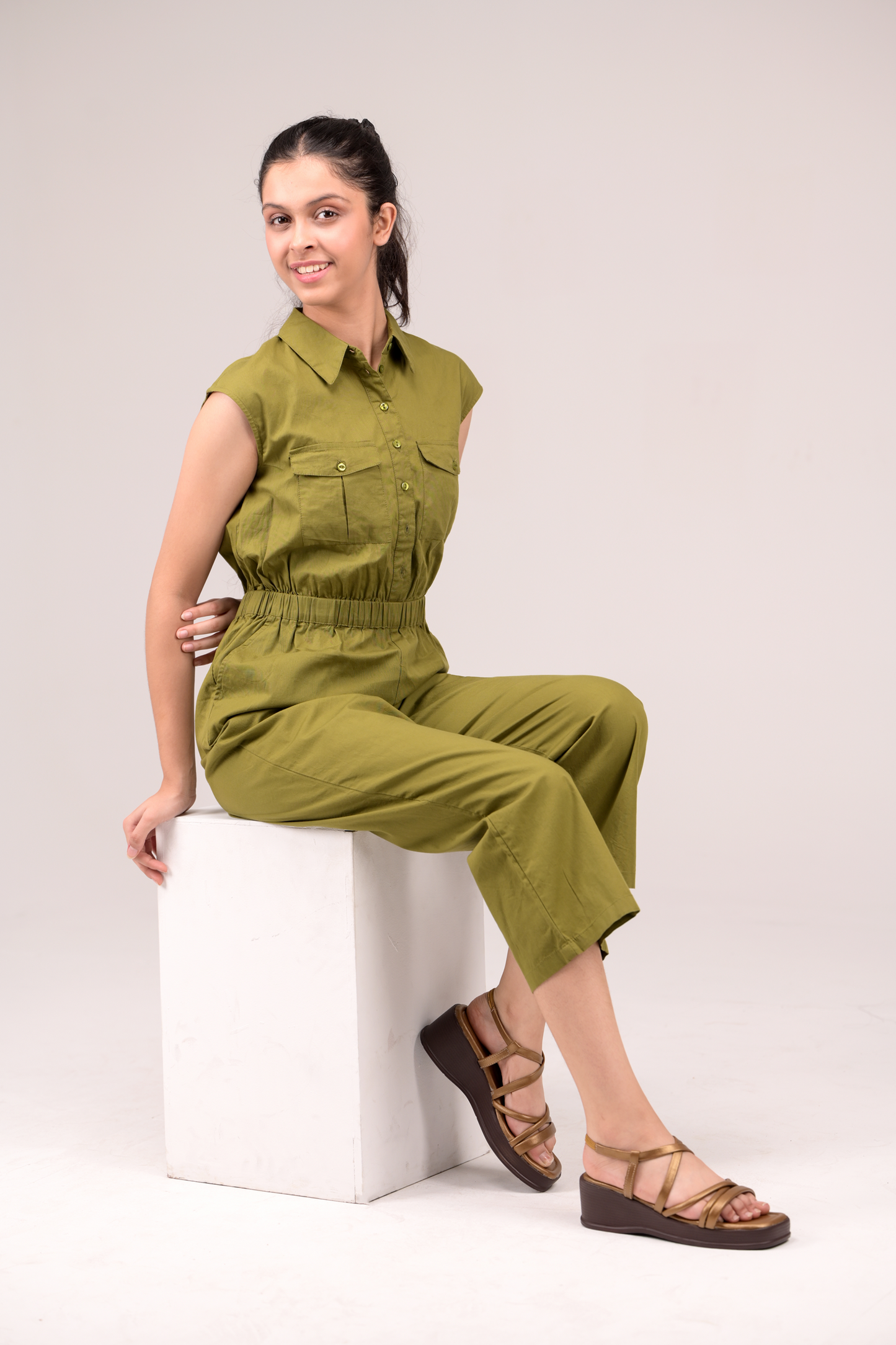 Collared Jumpsuit