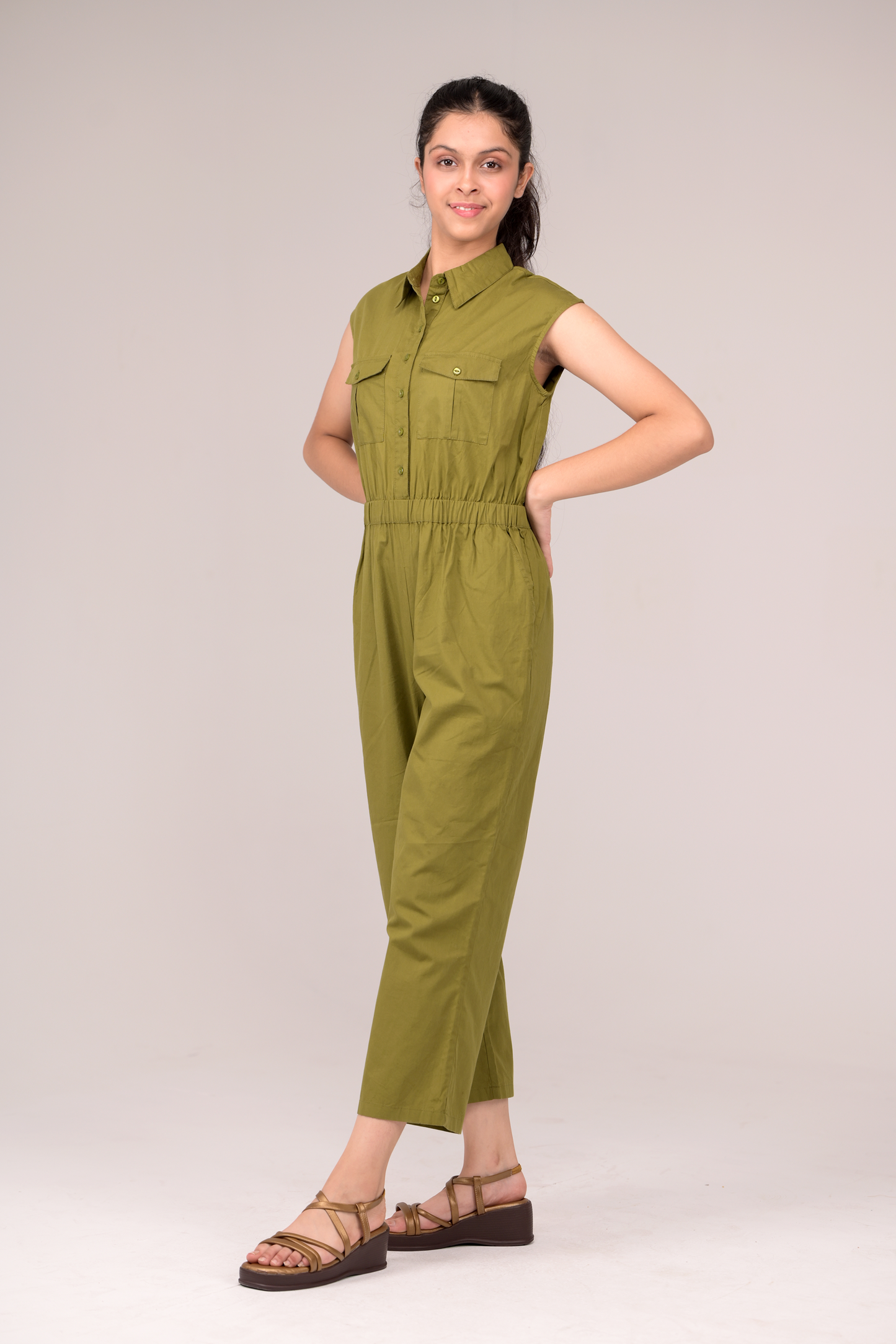 Collared Jumpsuit