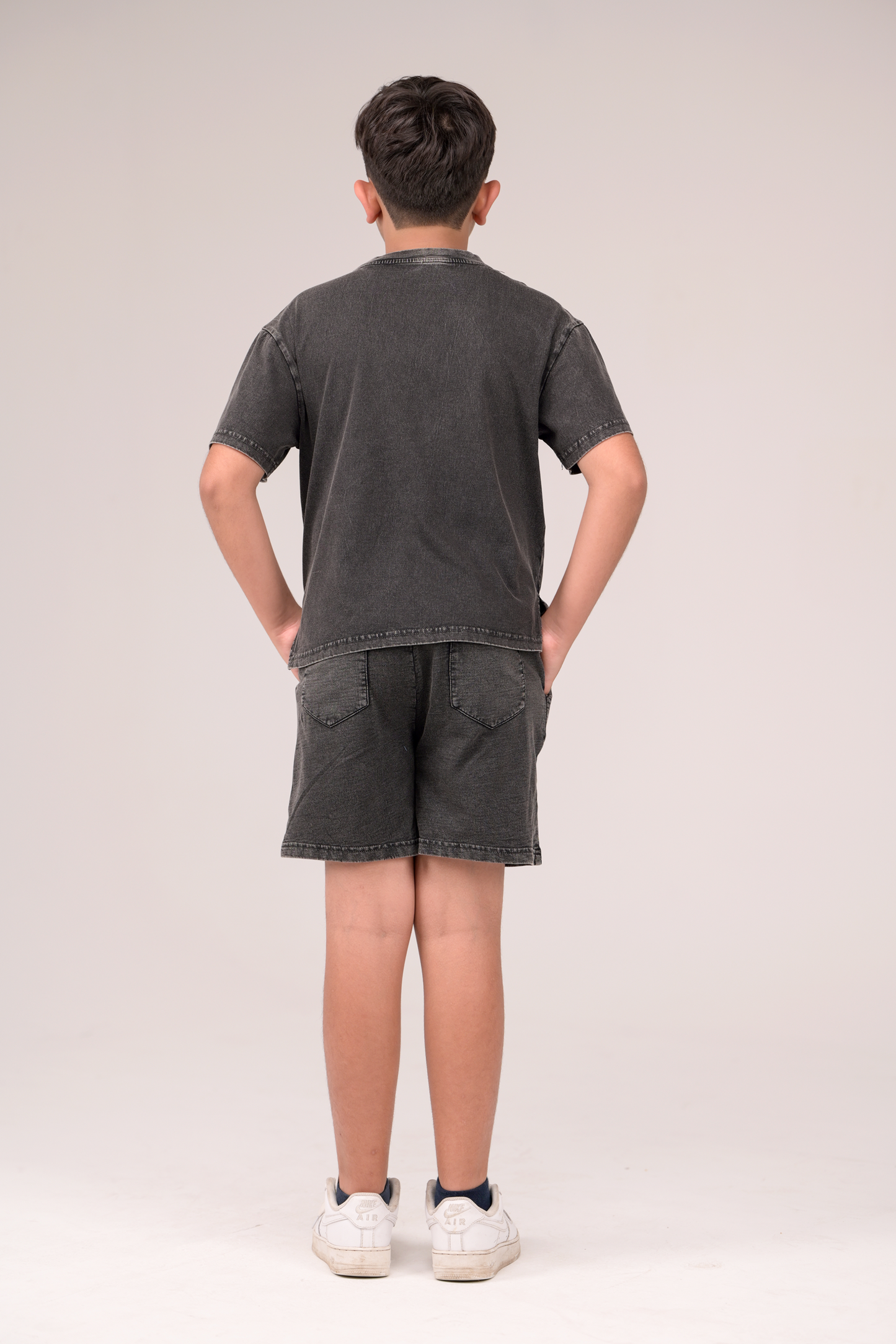 Trendy Acid Wash Tee for Boys – Overdyed Finish