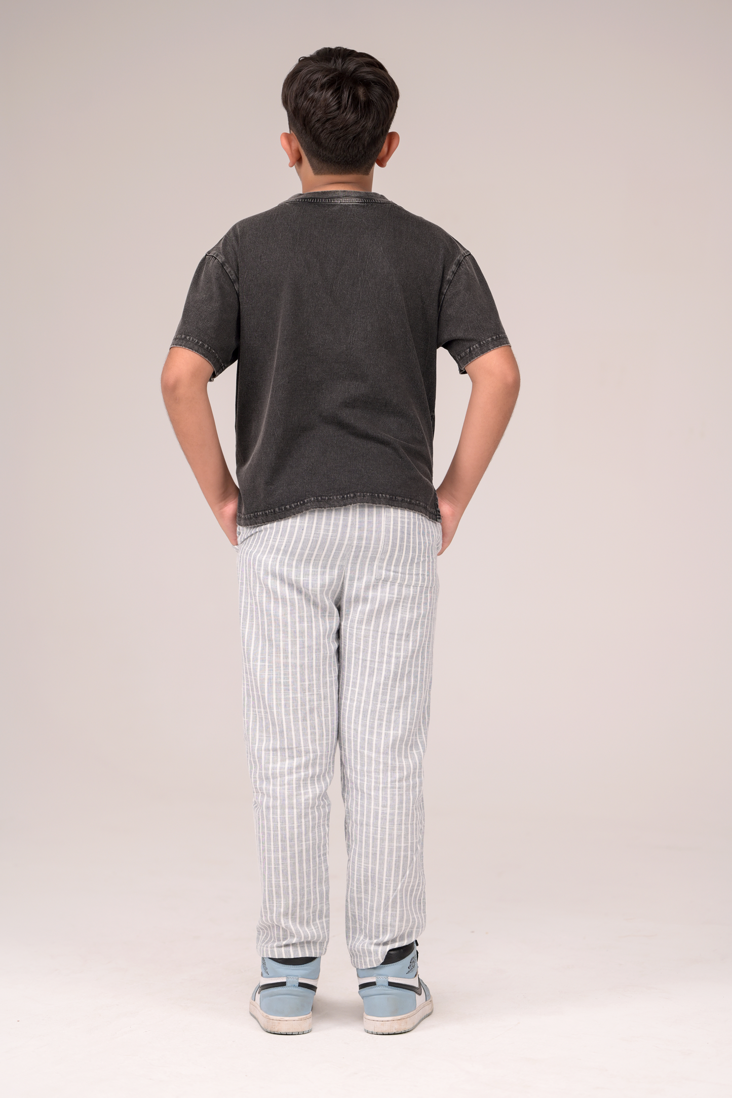 Casual Stripes Double Cloth Jogger for Boys