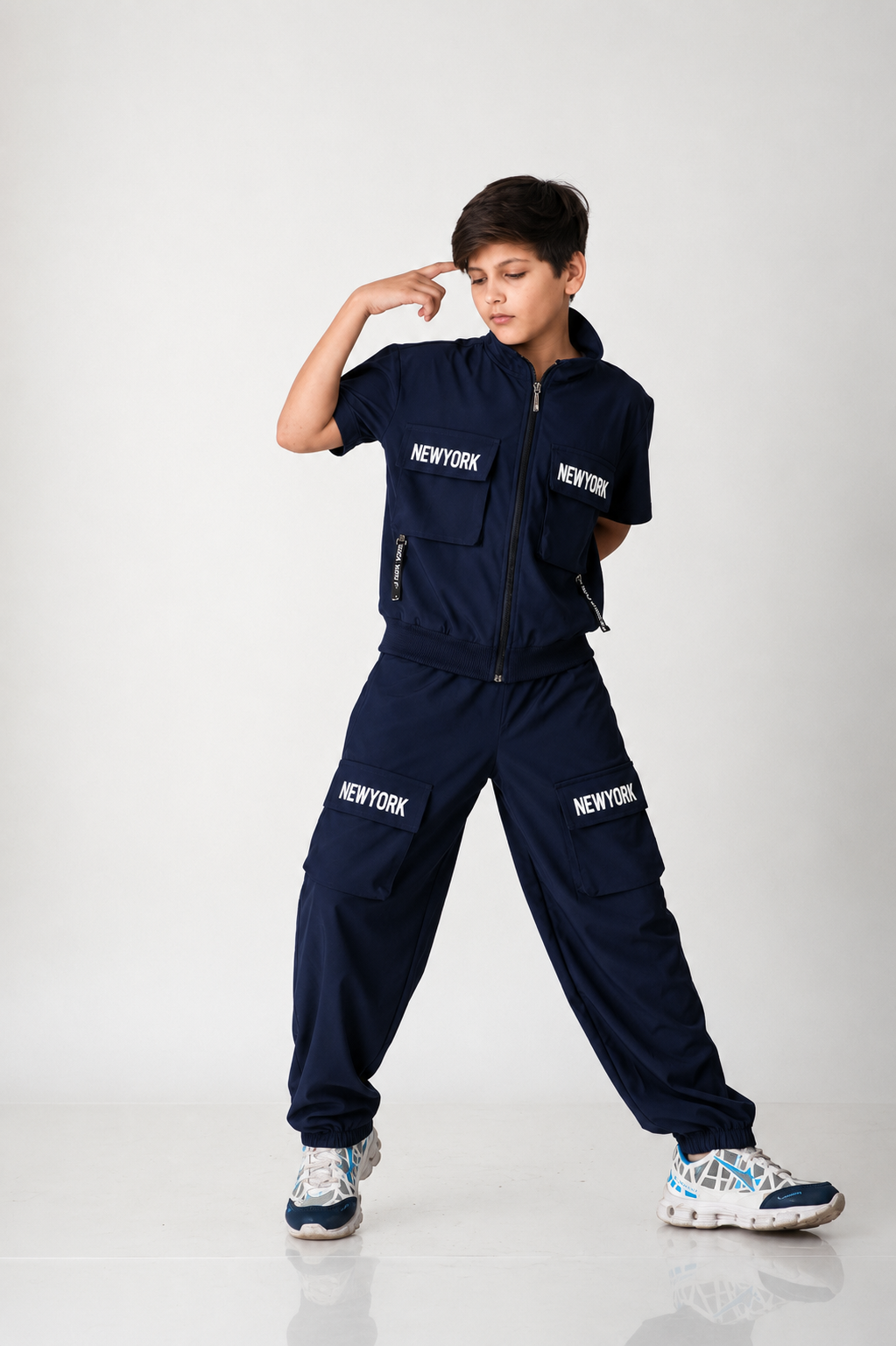Urban Explorer Nylon-Spandex Cargo Co-Ord Set