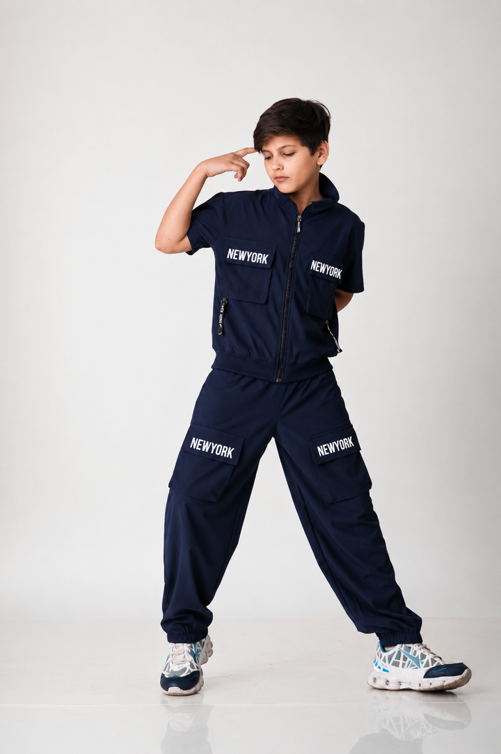 Urban Explorer Nylon-Spandex Cargo Co-Ord Set
