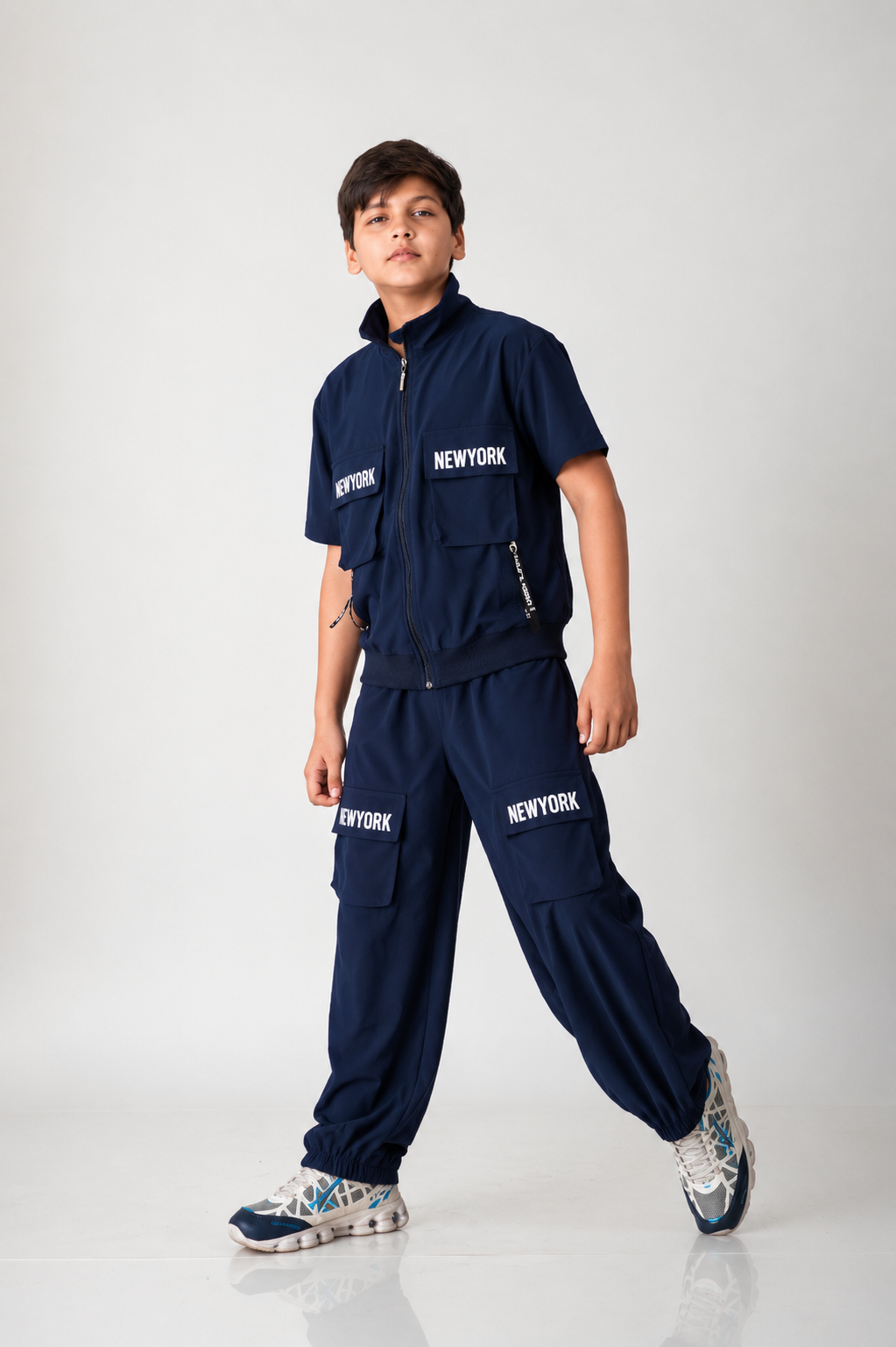 Urban Explorer Nylon-Spandex Cargo Co-Ord Set