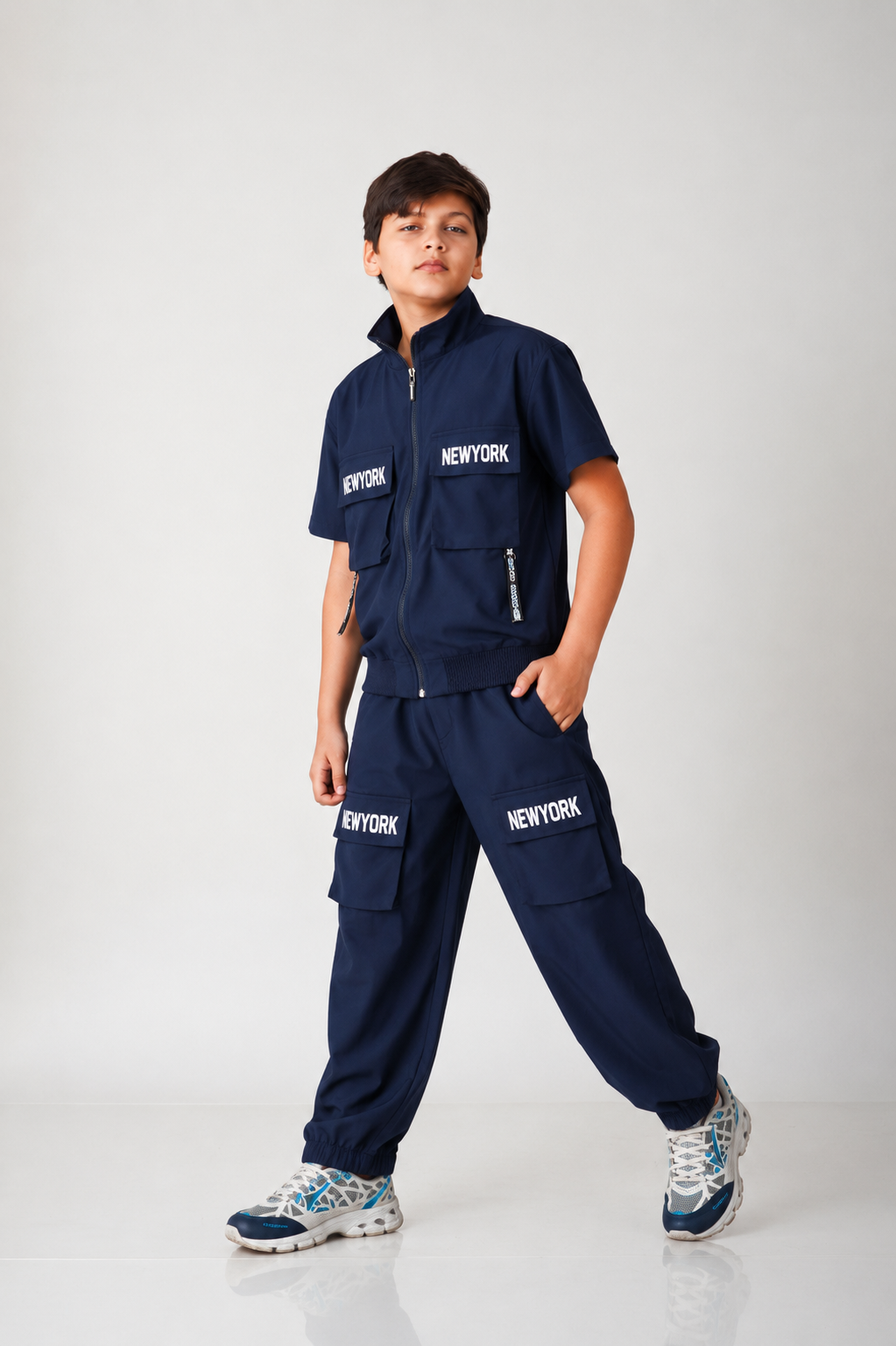 Urban Explorer Nylon-Spandex Cargo Co-Ord Set