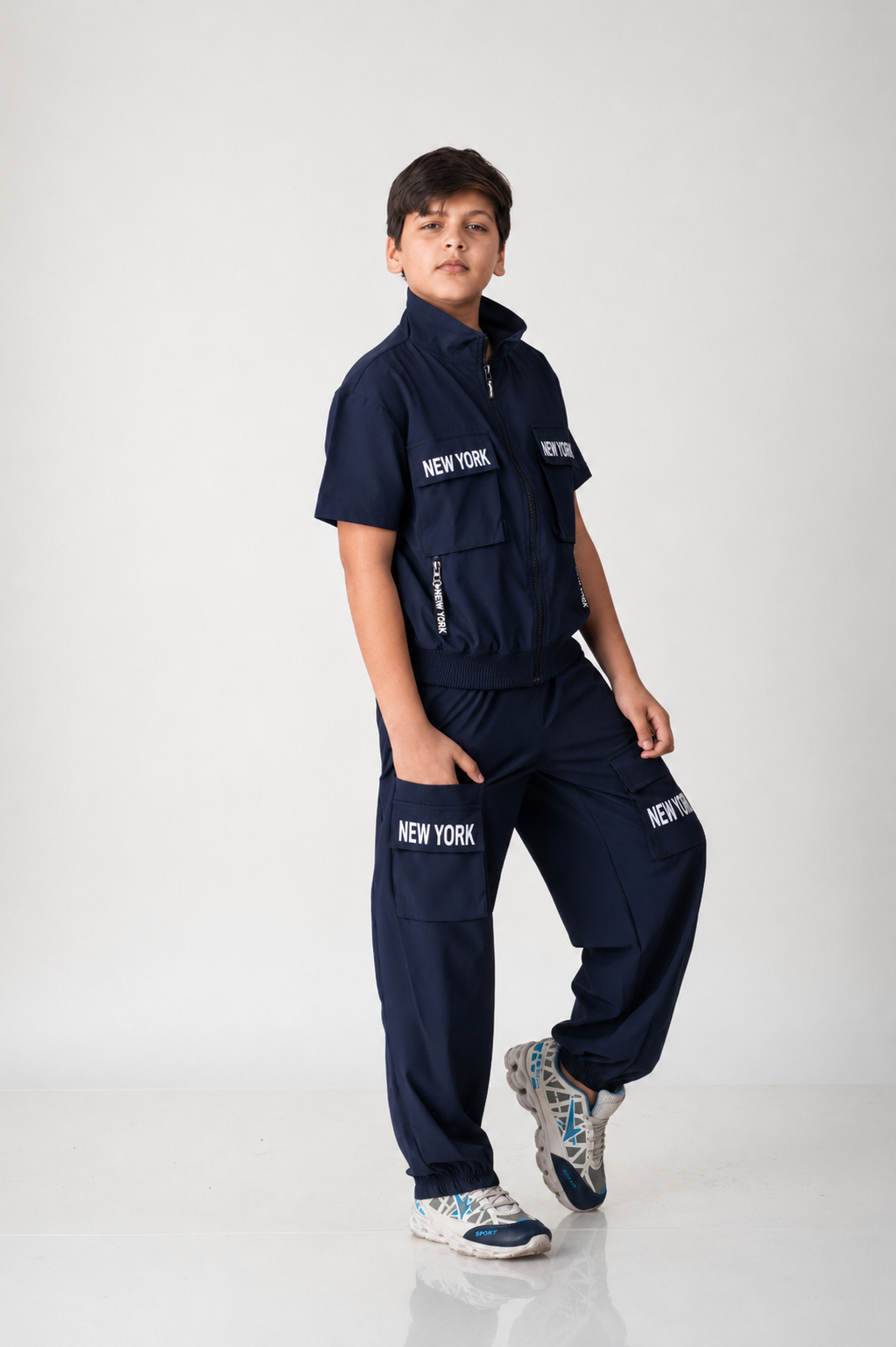 Urban Explorer Nylon-Spandex Cargo Co-Ord Set