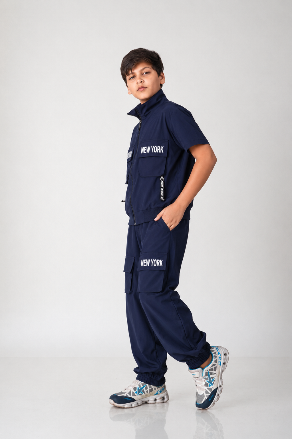 Urban Explorer Nylon-Spandex Cargo Co-Ord Set