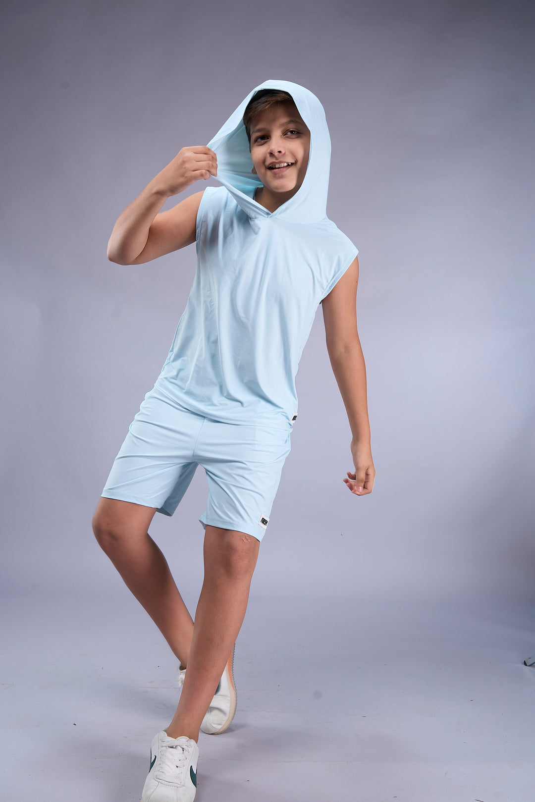 Boys Sleeveless Hooded Active Co-ord Set
