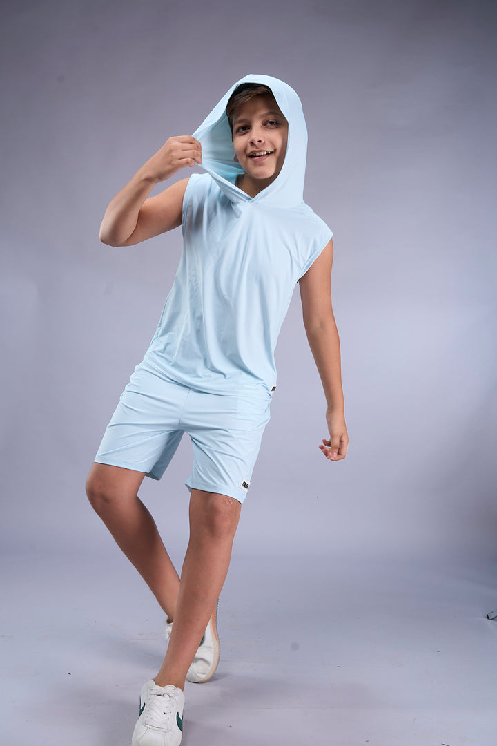 Boys Sleeveless Hooded Active Co-ord Set