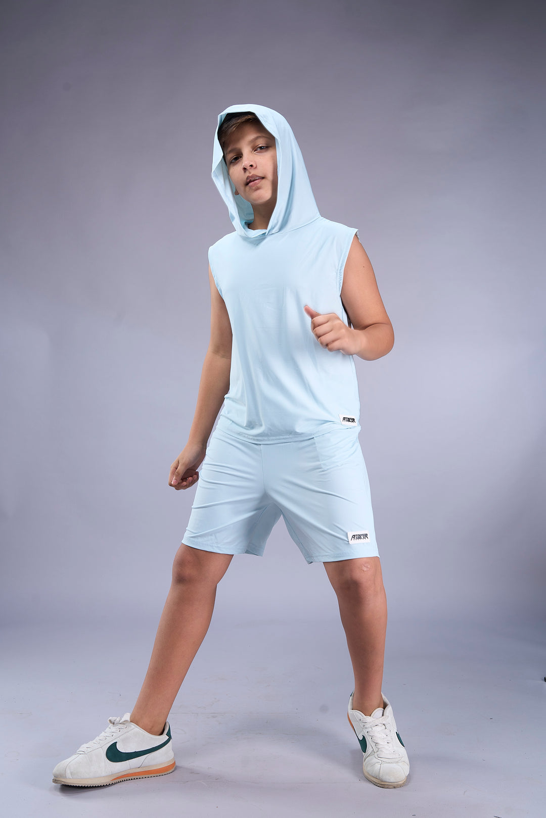 Boys Sleeveless Hooded Active Co-ord Set