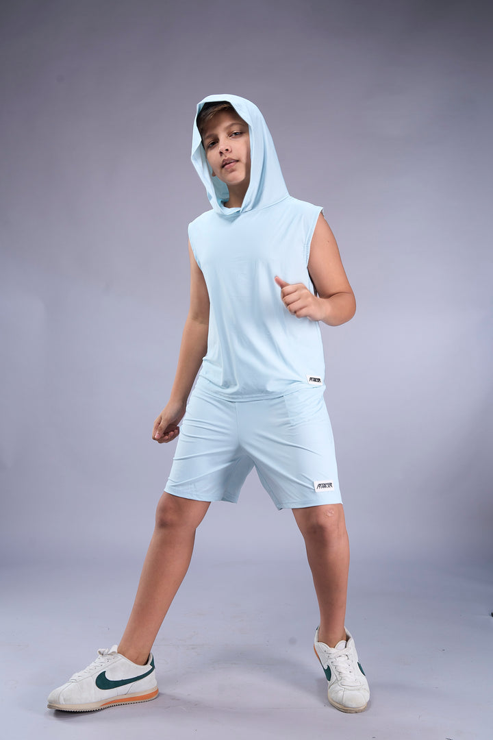 Boys Sleeveless Hooded Active Co-ord Set