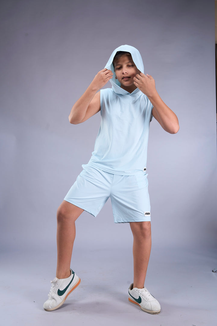 Boys Sleeveless Hooded Active Co-ord Set