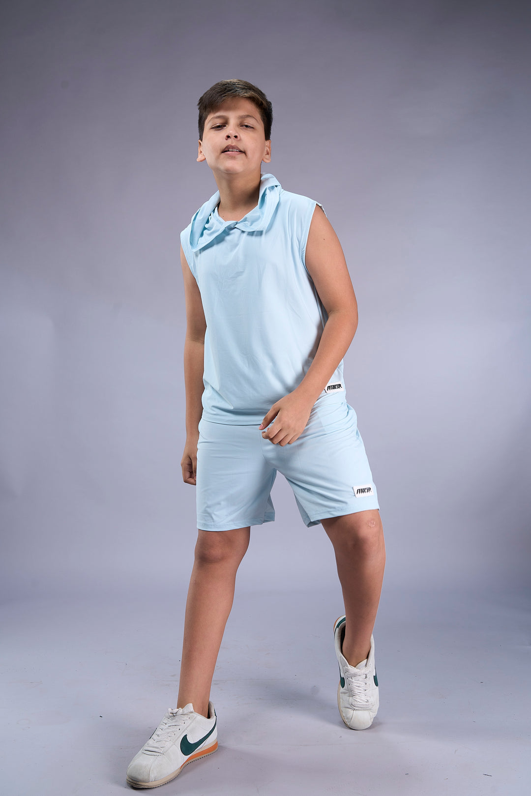 Boys Sleeveless Hooded Active Co-ord Set