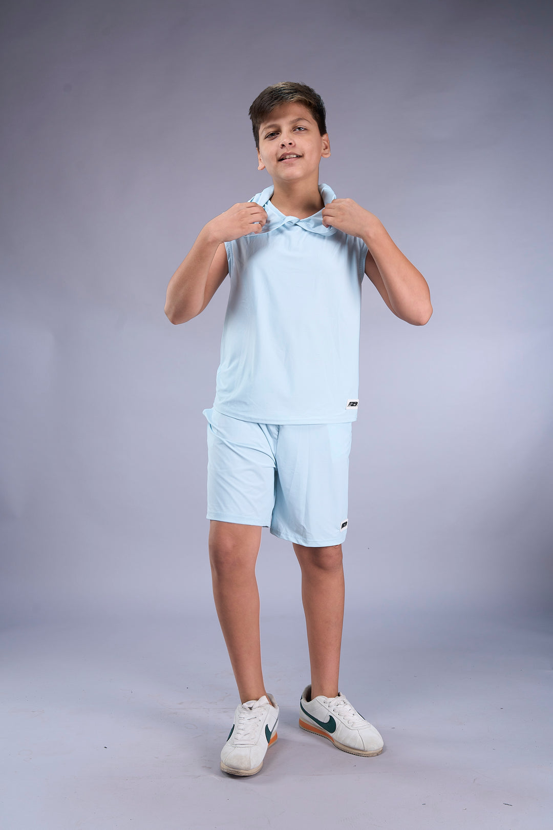Boys Sleeveless Hooded Active Co-ord Set