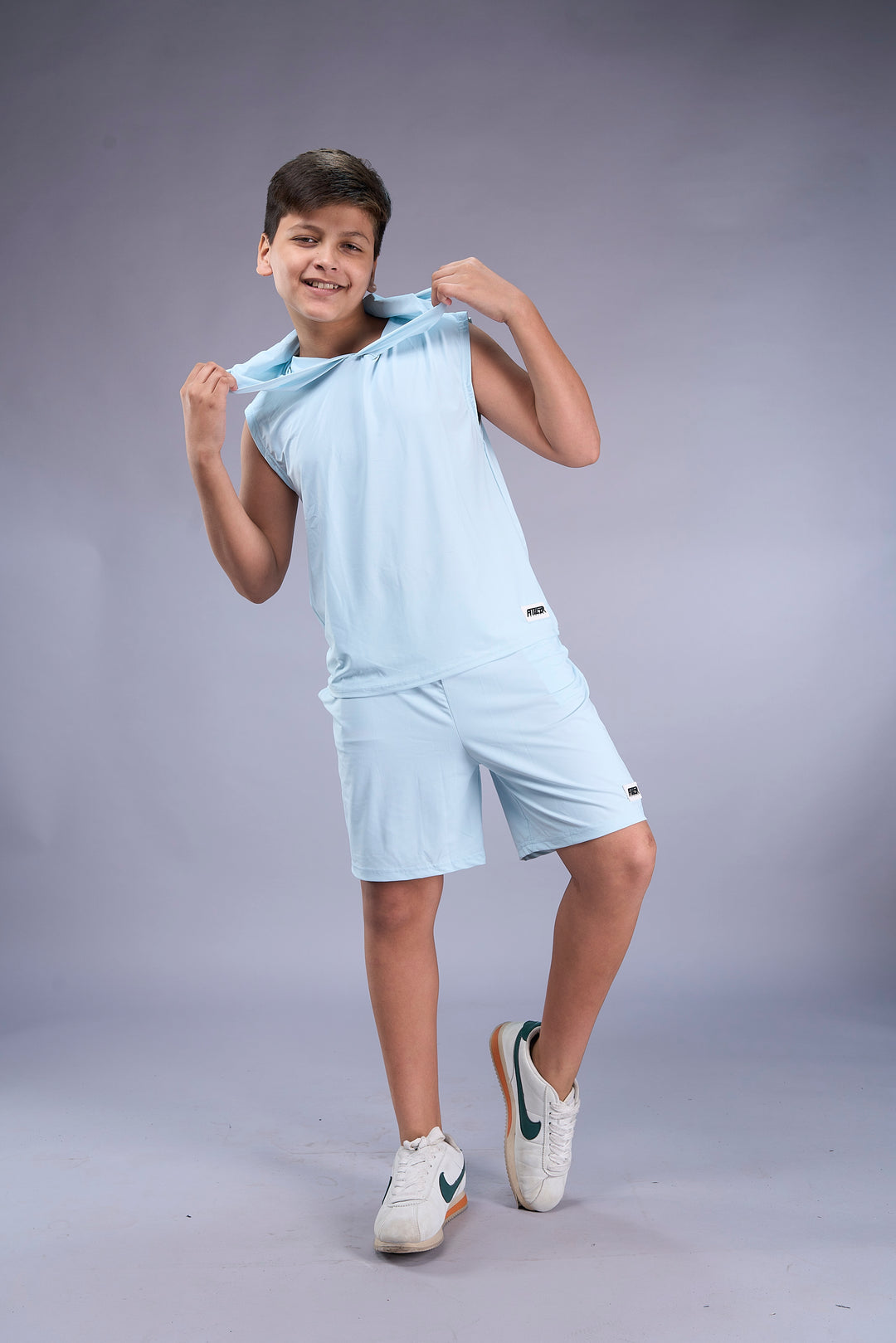 Boys Sleeveless Hooded Active Co-ord Set