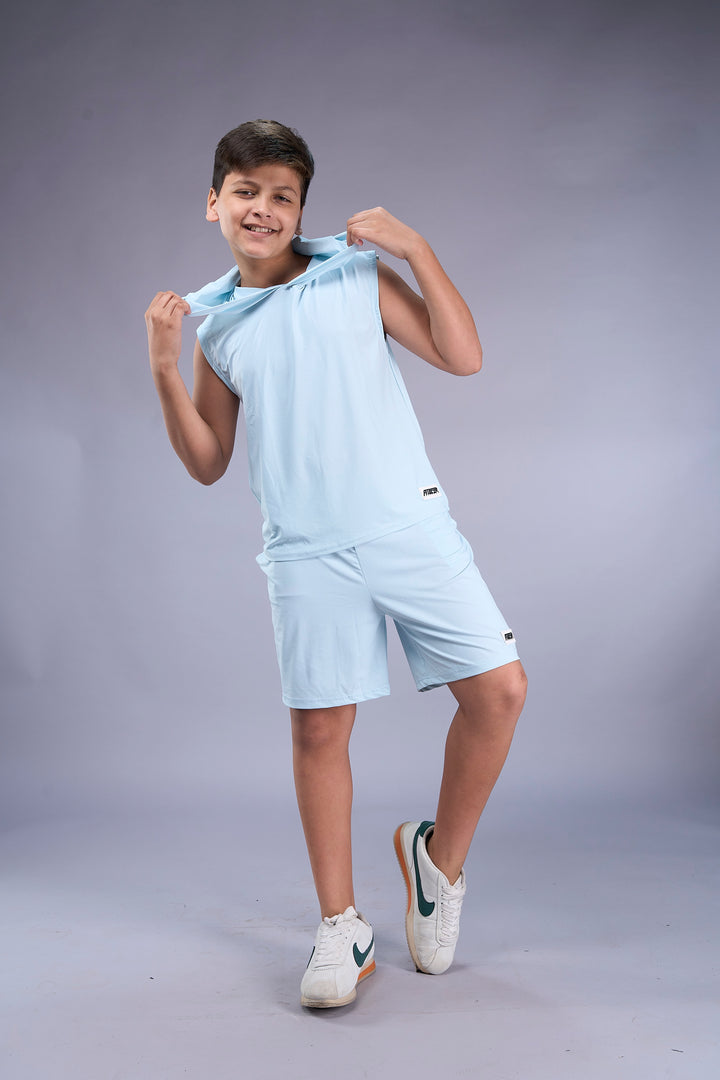 Boys Sleeveless Hooded Active Co-ord Set