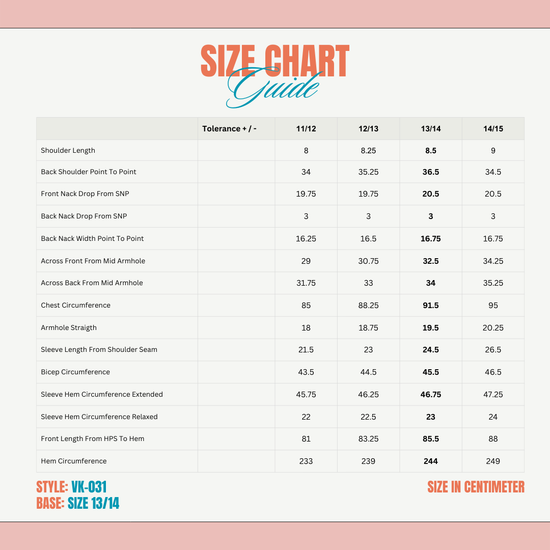 Size Chart image