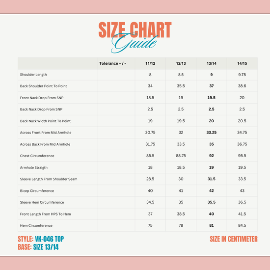 Size Chart image