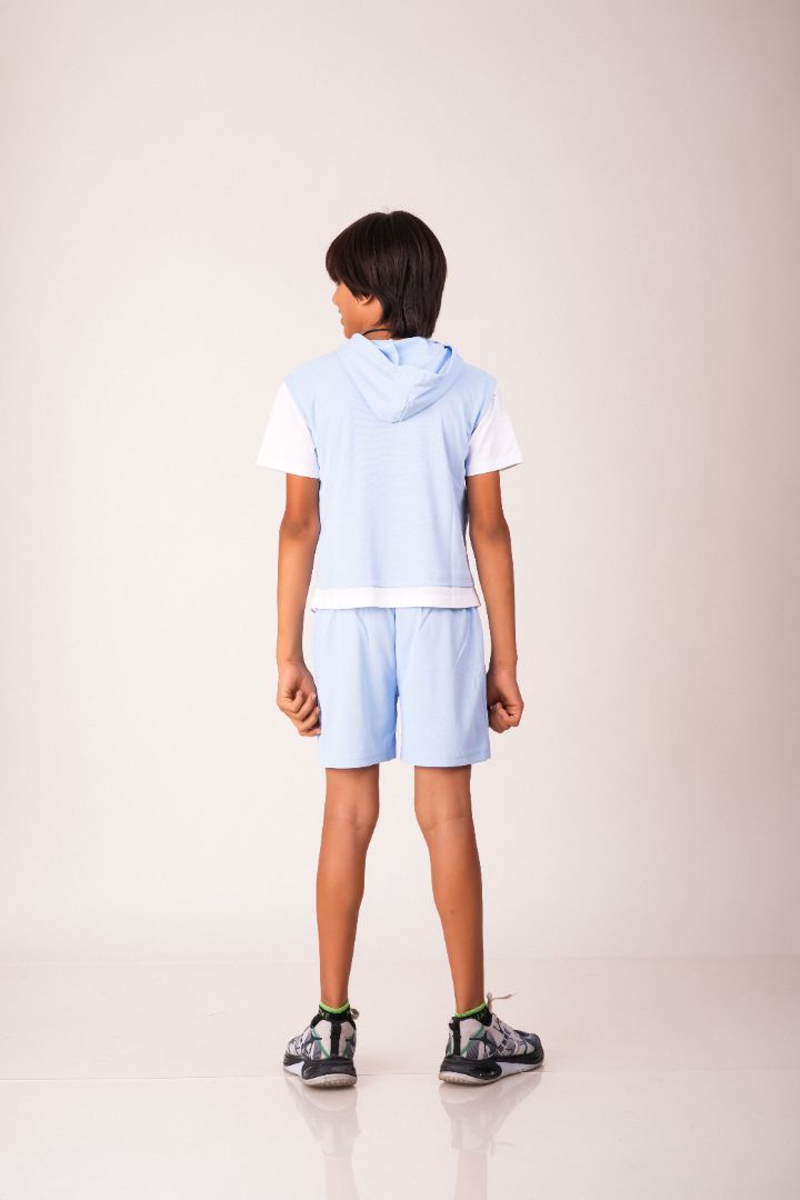 Boys Activewear Co-ord Set with White Contrast Accents