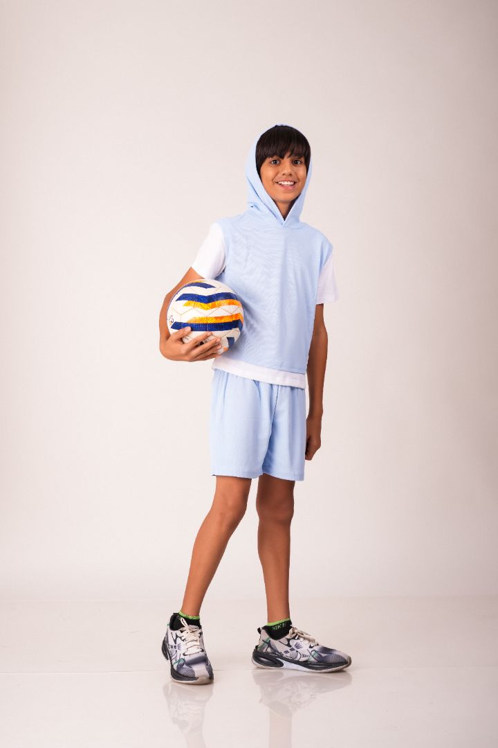 Boys Activewear Co-ord Set with White Contrast Accents