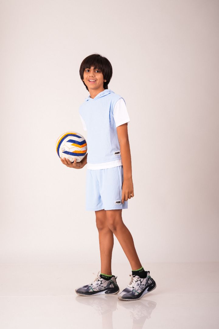 Boys Activewear Co-ord Set with White Contrast Accents