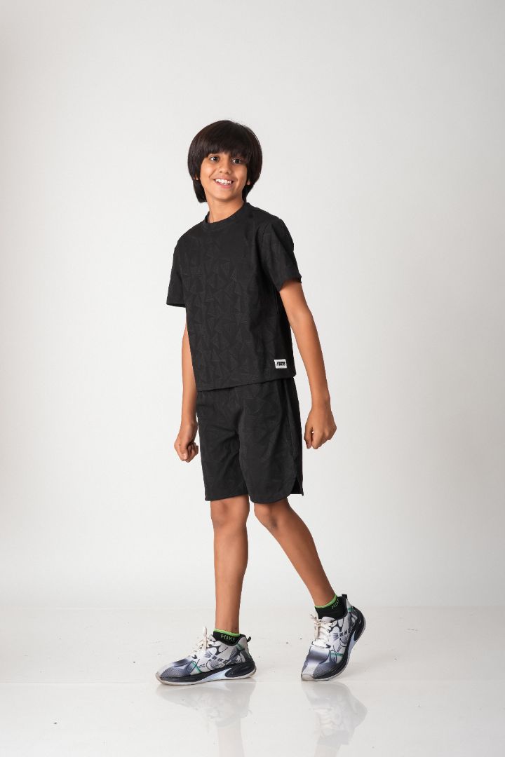 Boys Geometric Jacquard Co-ord Set