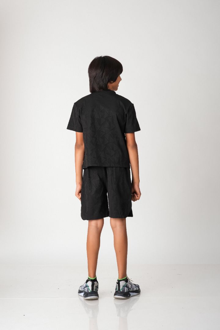 Boys Geometric Jacquard Co-ord Set
