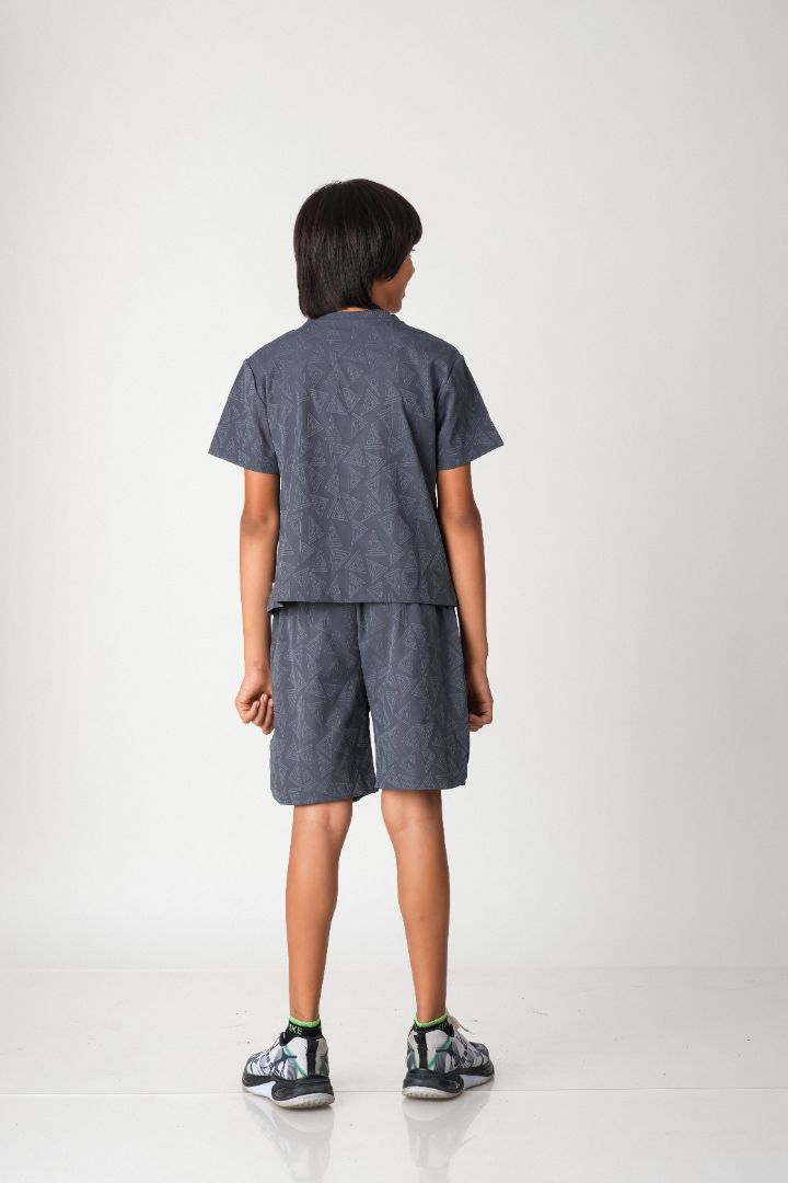 Boys Geometric Jacquard Co-ord Set