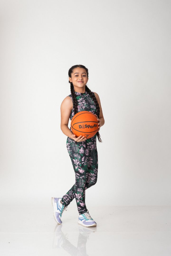 Premium Girls Tropical Print Activewear Set