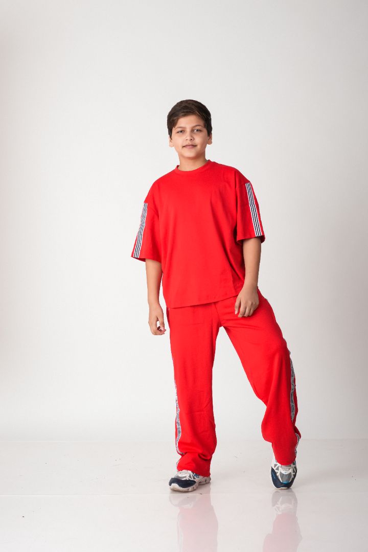 Boys Street Style Cotton Co-ord Set