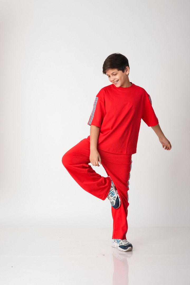 Boys Street Style Cotton Co-ord Set