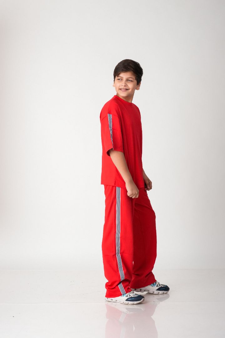 Boys Street Style Cotton Co-ord Set