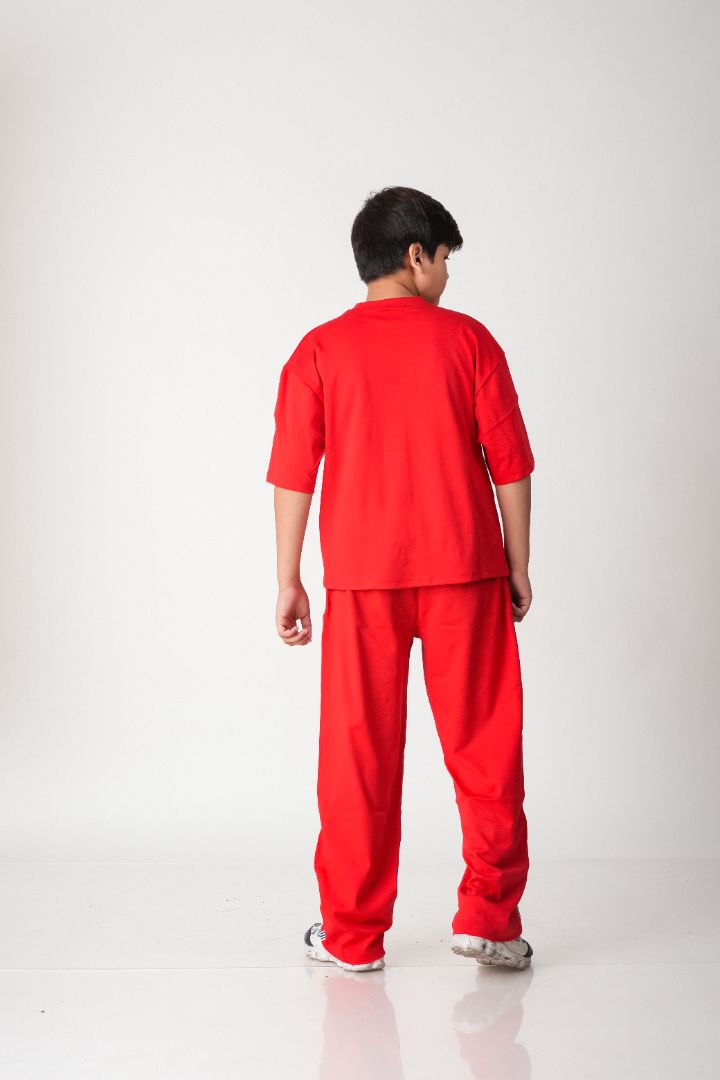 Boys Street Style Cotton Co-ord Set