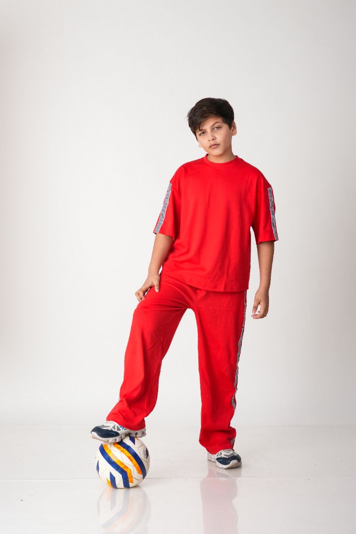 Boys Street Style Cotton Co-ord Set