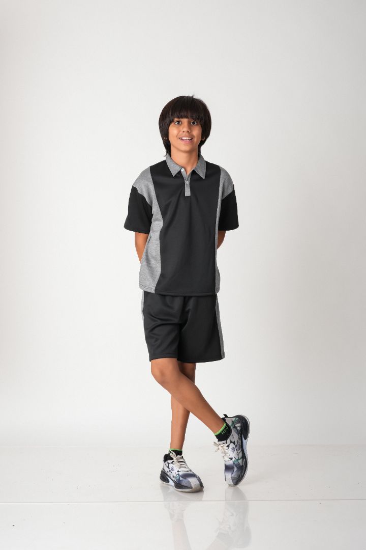 Active Edge Colorblock Polo & Shorts Set