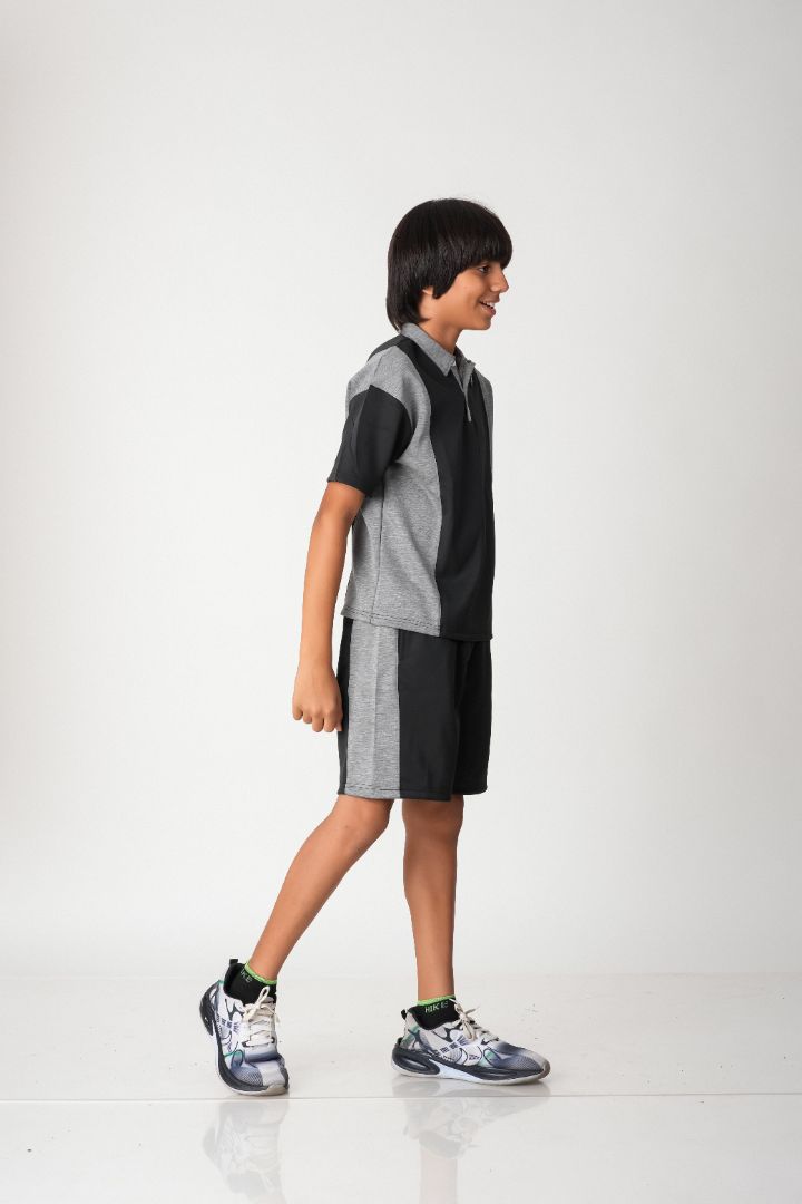 Active Edge Colorblock Polo & Shorts Set