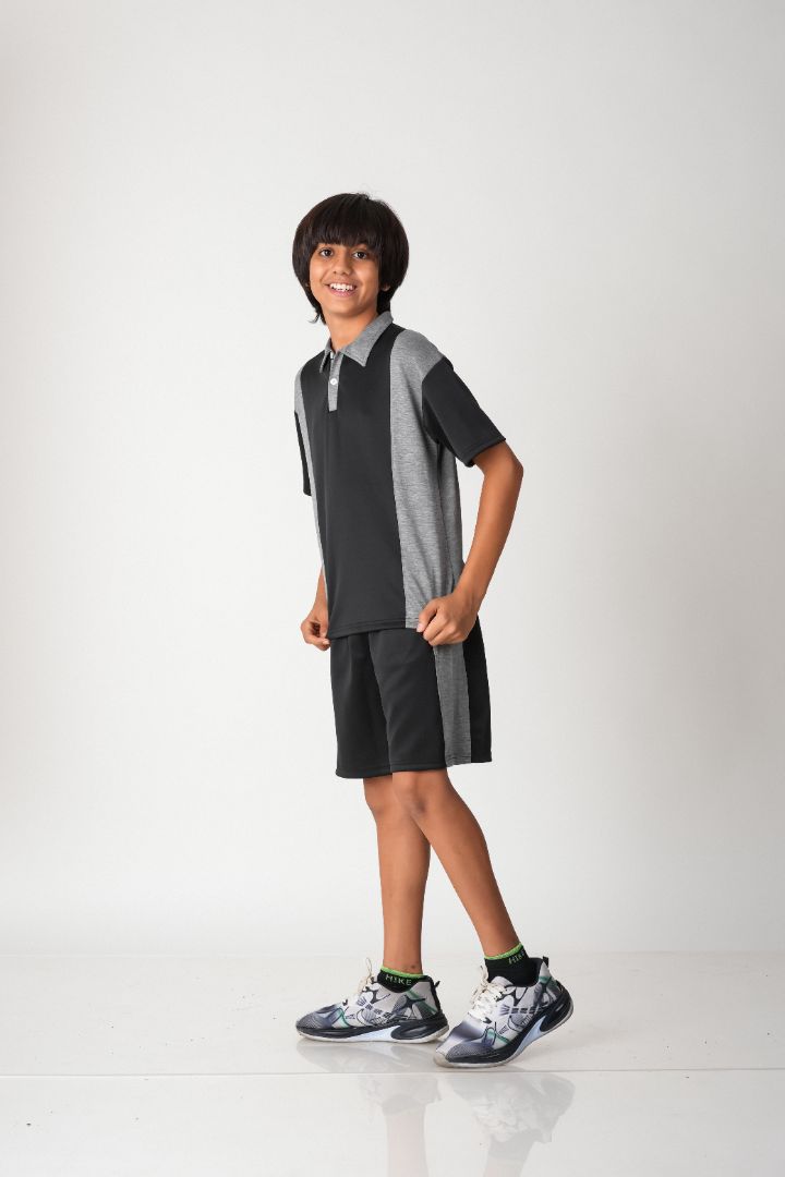 Active Edge Colorblock Polo & Shorts Set