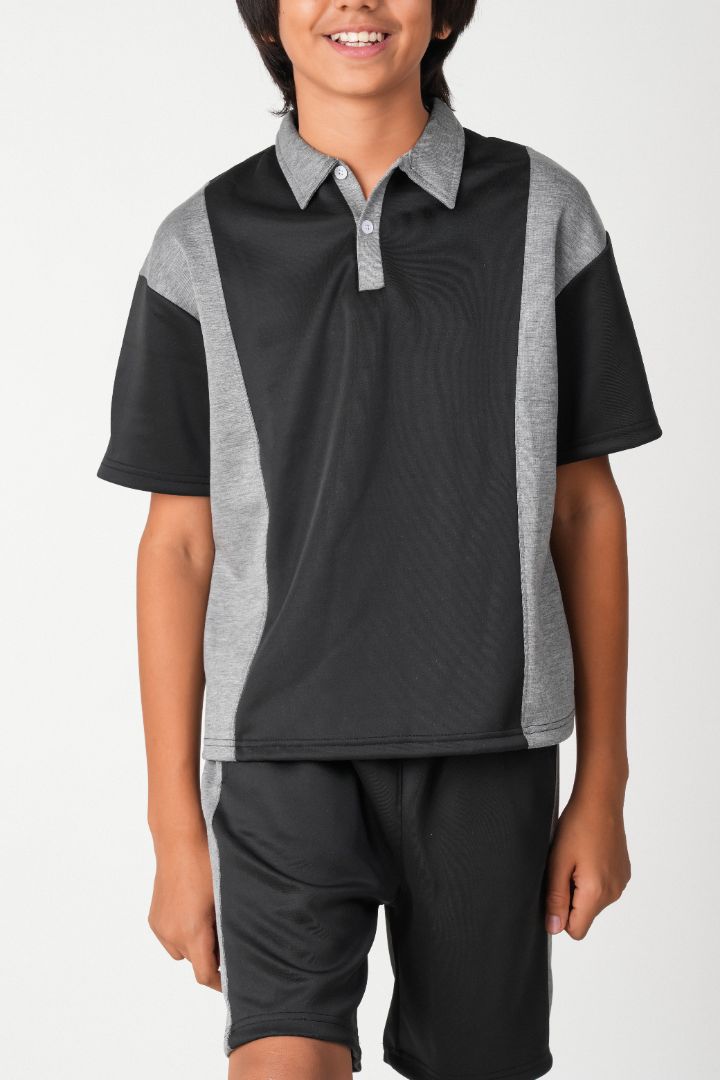 Active Edge Colorblock Polo & Shorts Set