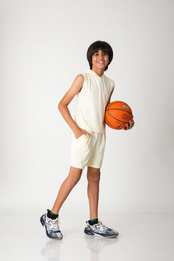Boys Sleeveless Hooded Active Co-ord Set