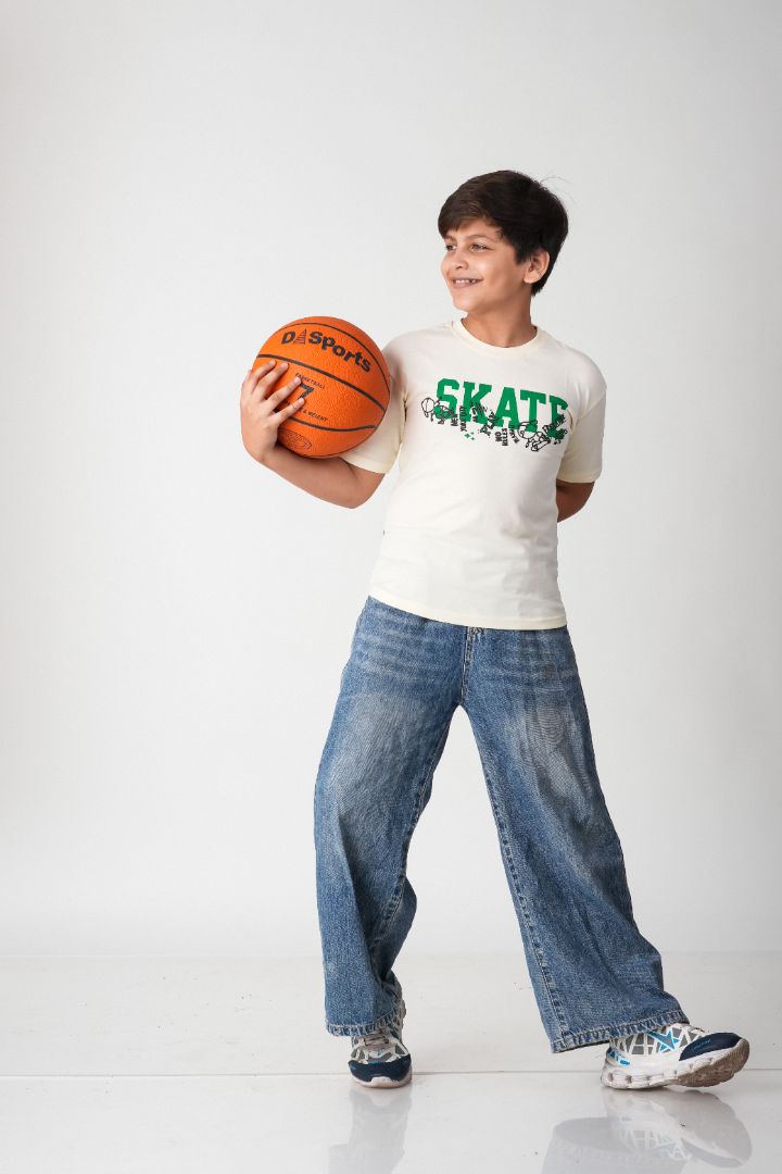 Boys Off-White Skate Puff Print Cotton T-Shirt