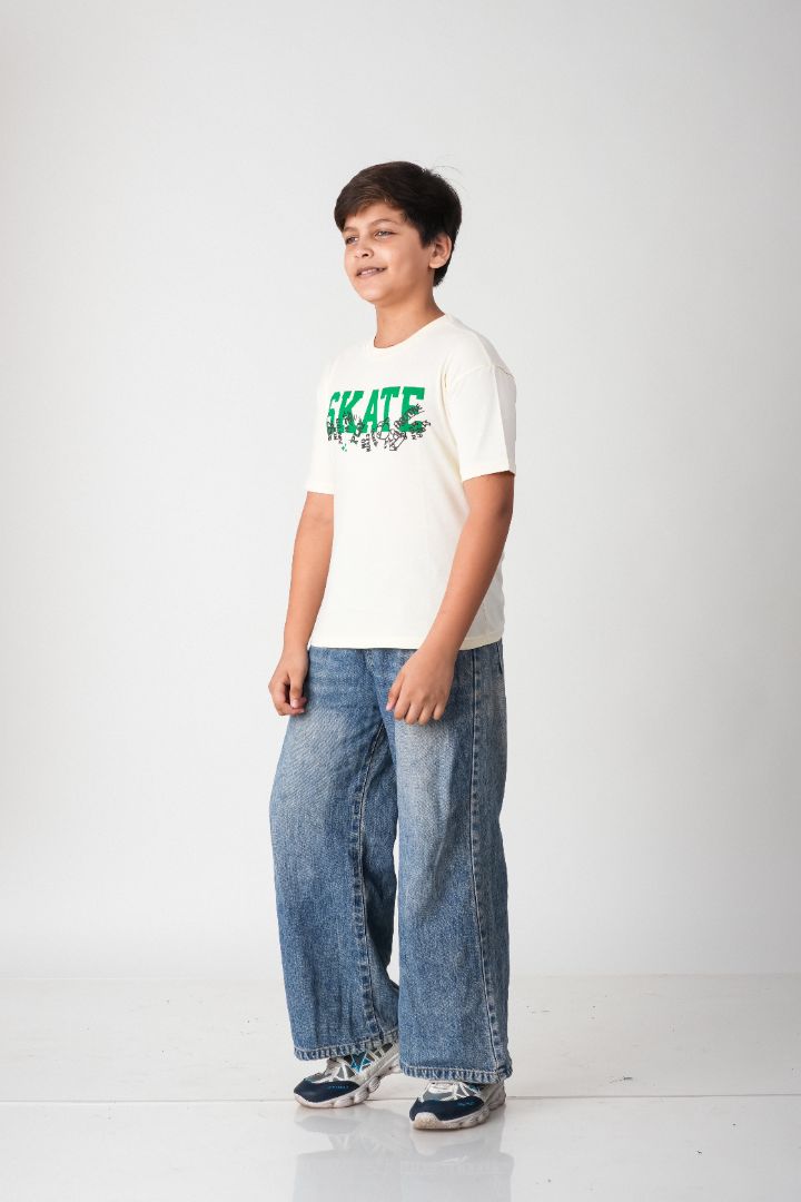 Boys Off-White Skate Puff Print Cotton T-Shirt