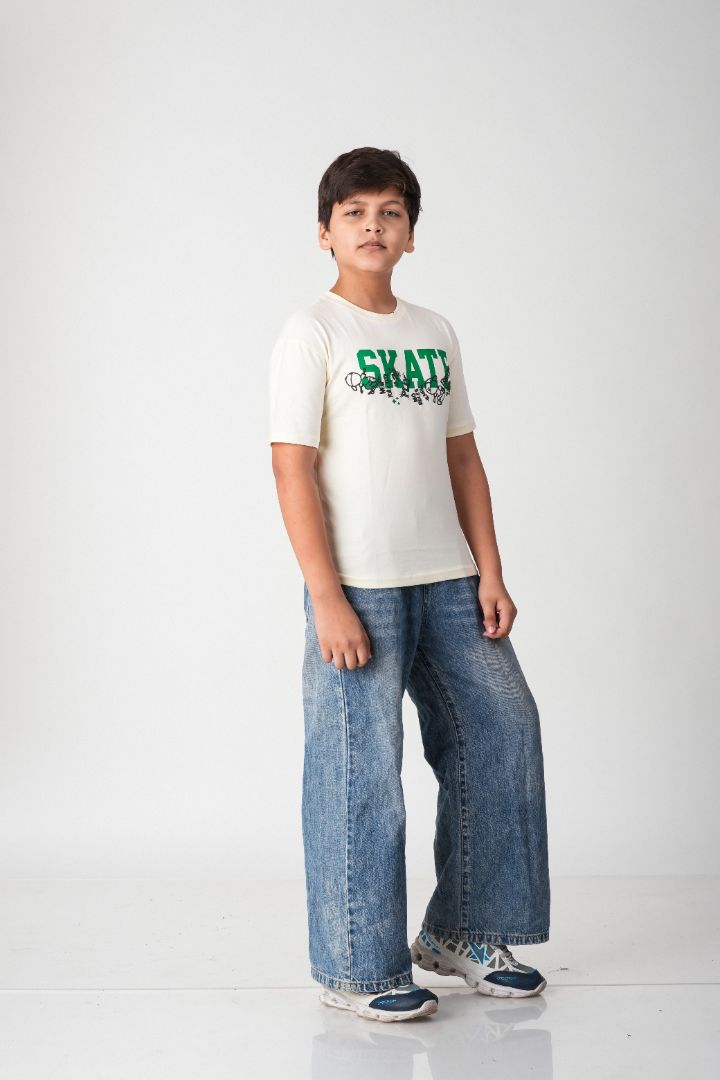 Boys Off-White Skate Puff Print Cotton T-Shirt